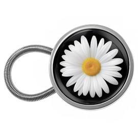 White Daisy Flower Button Extenders for Jeans Pack of 4