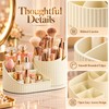 360° Rotating Makeup Organizer for Vanity – Multi-Compartment Cosmetic Storage