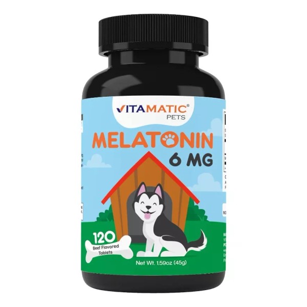 Vitamatic Melatonina 6mg Sueño Bienestar Perruno (120 Tabs) Americano