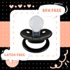 Innocenceisle Bigshield Adult Sized Pacifier: Cute Paci Black for Anxiety