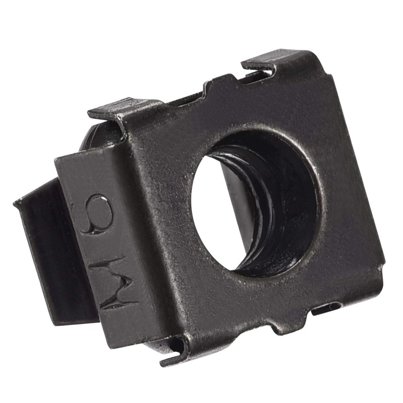 sourcing map Snap-in Cage Nuts - M6 x 1mm Carbon