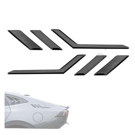 Carbon Pattern Rear Sticker for Cars, Universal Vehicle Decoration, Stylish & Easy Installation, Rear Side Vortex Generator, Sports Car Custom Dress-Up Parts (Black)