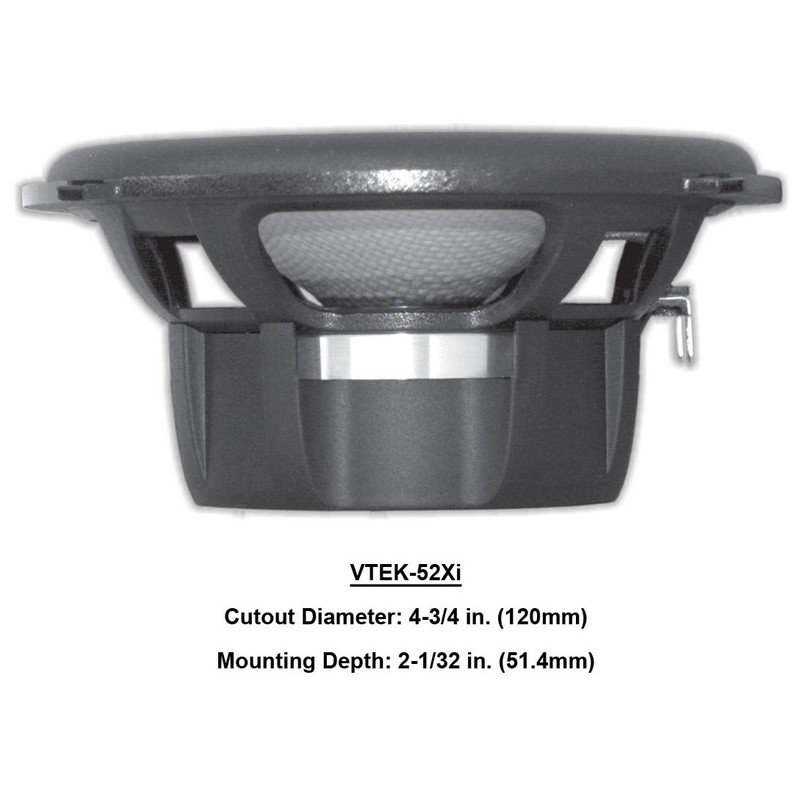 Earthquake Sound VTEK-52Xi 400W 5.25-inch 2-Way Coaxial Speakers with PistonMax