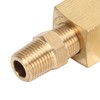 Tee Adapter Fitting, Brass 4AN 1/8 BSP 1/8 NPT Adapter