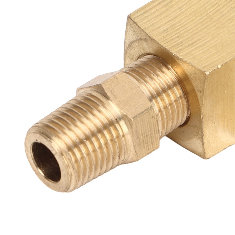 Tee Adapter Fitting, Brass 4AN 1/8 BSP 1/8 NPT Adapter