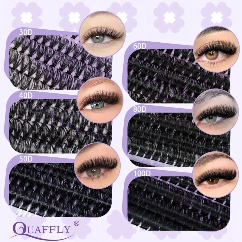 Kit De Extensiones De Pestañas De 6 Estilos, 496 Extensiones