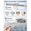 WOHNHELD® Kitchen Roll Holder No Drilling [With Roll Brake for