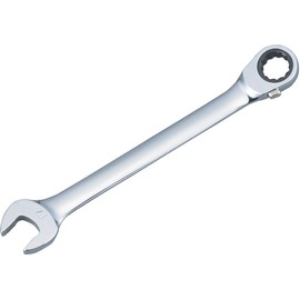 TRUSCO TGR-C18 Gear Wrench Combination Type, Dimensions 0.7 x 0.7 inches (18 x 18 mm), Length 9.4 inches (240 mm)