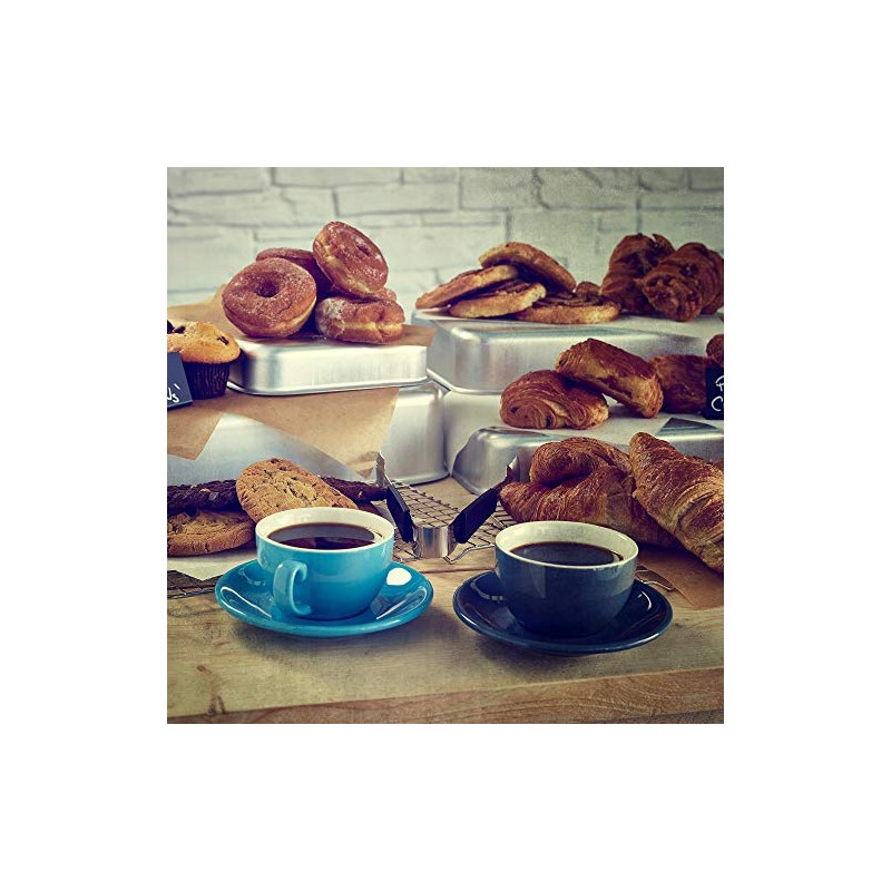 Genware Bowl Shaped Cup Blue 8.75oz/250ml, Single