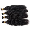 24 Inch Kinky Curly I Tip Extensions Real Human Hair