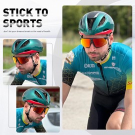 KAPVOE Polarized Cycling Glasses Sports Sunglasses Women Men Bicycle MTB UV400 Protection Running Mountain Bike Baseball Biking Goggles Riding BMX Fishing Running Riding Golf Driving Softball 02