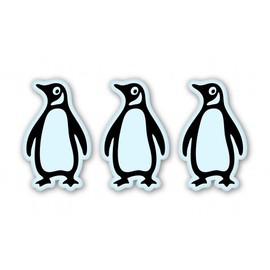 Penguins Set of 3 Vinyl Sticker - Car Phone Helmet - Select Size