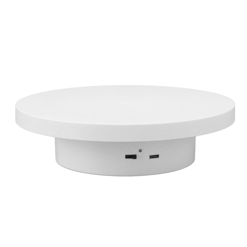Electric Turntable 360 Degree Rotating Product Photography Display Rechargeable Remote