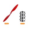 MECCANIXITY 1045 Propellers CW CCW 10x4.5 Prop 2-Vane Fixed-Wing Red