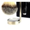 Vintage De Safety Razor Luxury Shaving Set with Synthetic Hair