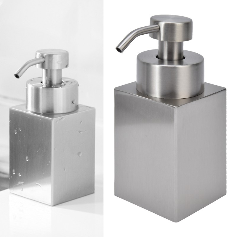 Hand Sanitizer Bottle Silver Large Capacity Non Slip 304 Stainless