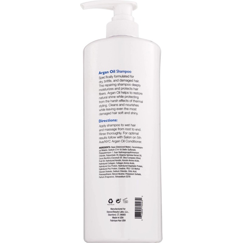 Salon On 5th Ave/NYC Argan Oil Shampoo, 32 OZ