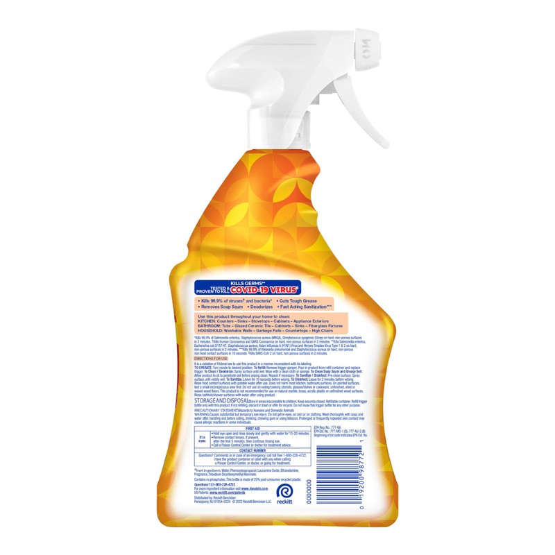 LYSOL Bathroom Cleaner Spray, Foaming Cleaner for Bathrooms, Showers, and