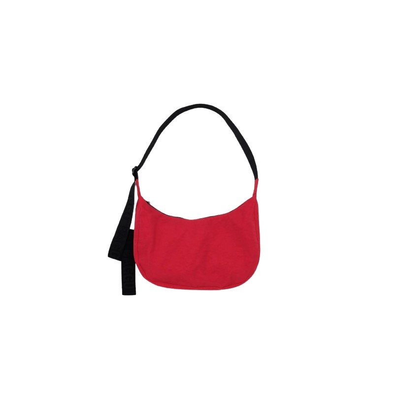 BAGGU Medium Nylon Crescent Bag (Various Designs), Extra Pink