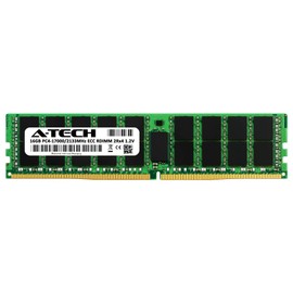 A-Tech 16GB RAM for Dell Precision T5810 | DDR4 2133MHz PC4-17000 ECC Registered RDIMM 2Rx4 Server Memory Replacement for SNP1R8CR/16G SNP1R8CRC/16G A7910488 A7945660 A7946645 1R8CR 01R8CR V2