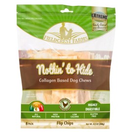 Fieldcrest Farms Collagen Dog Chews High Protein Rawhide Free Treats Natural Pet Snacks 8.4oz