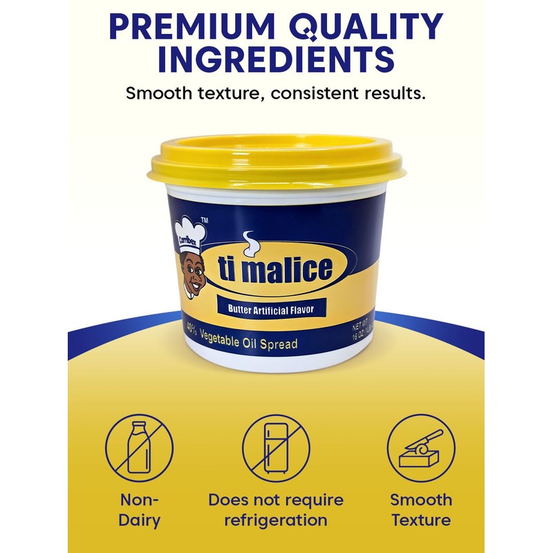 Ti Malice - Vegetable Oil Spread - Made in Haiti