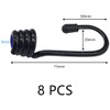8 PCS 75MM Plastic Coated Bungee Cord Hooks