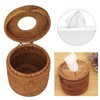Rectangular Rattan Tissue Box Cover Rattan Woven Tissue Box Holder