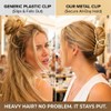 Pecieco Gold Large Hair Claw Clips for Thick Hair Women