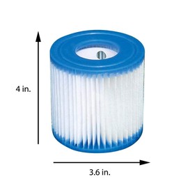 Intex Filter Cartridge for Pools (12 Pack) w/ Intex 10' Pool Cover (2 Pack)