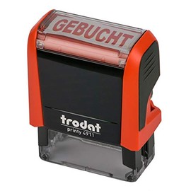 Trodat Printy 4911 Fire Red Booked Red