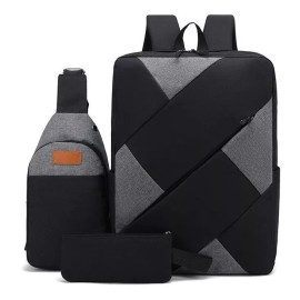 BOSSCO Mochila Antirrobo Negocio Carga Usb Escolar Laptop Casual 3p