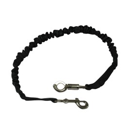 Breakaway Horse Bungee Shock Cords with Hooks (Elastic Rope Trailer Equestrian) (Black)