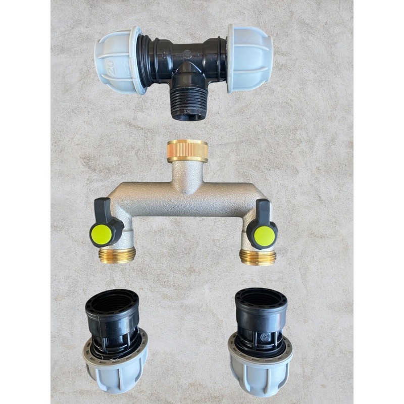 Mdpe Water Supply Pipe Compression Fittings with Metal Manifold/Splitter,Available for