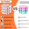 3-Pack Stainless Steel Snack & Lunch Containers for Kids &