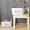 INough Book Basket for Kids Room, Book Storage Basket Book
