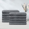 LINENOVA 100% Cotton Face Washer Towel (10 Pack) - Ultra-Soft,