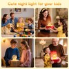 KinYiLO Cute Lion Night Light for Kids, Rechargeable Nursery Lamp