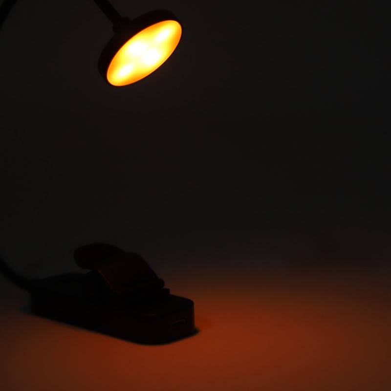 LED Book Light 3 Color Temperature Stepless Dimming USB Rechargeable