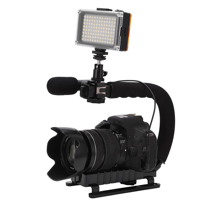 DV Bracket Stabilizer Kit Professional Handheld Video Stabilizer Grip with