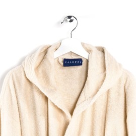 Minorca Bathrobe for Men and Women, 100% Cotton, with Hood, 400 g/m², Absorbent, Comfortable, Durable, Easy to Wash and Dry. Model: Minorca, XL, Vanilla