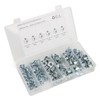 80Pcs T Nuts Carbon Steel Galvanized Layer Rust Resistant Sturdy