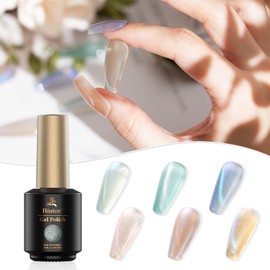 Biutee Magnetic Nails, Gel Nails, Magnetic Gel, Set of 6 Colors, Clear Gel, Nail Studio, Color Gel, 0.3 fl oz (8 ml), Cat Eyes, Sparkle, Magnets, UV/LED Compatible
