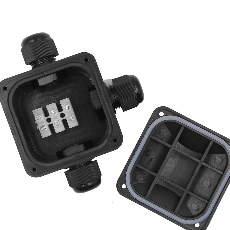 5 PCS Waterproof Black IP68 Plastic Cable Wire Connector Gland