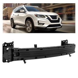 KUAFU Front Bumper Reinforcement Impact Bar Compatible with 2021-2023 Nissan Rogue Replacement for 620306RA0A 620306RR0A NI1006270 NI1006272 Bumper face Bar Cross Member Electrophoresis Black Steel