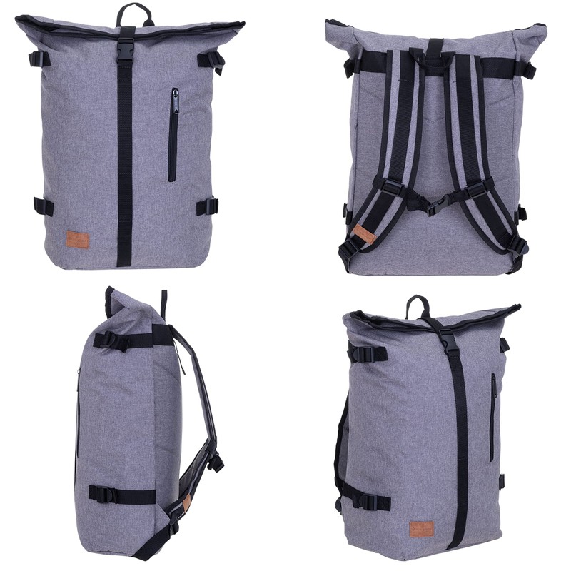 New Rebel Courier A4 Roll Up Messenger Backpack + Bottle,