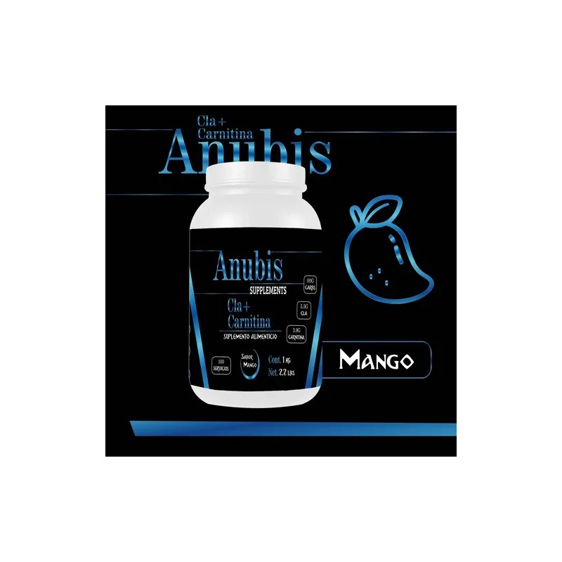 Cla Carnitina Anubis 1kg 100 Servicios Pre Entreno Sabores