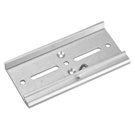 35mm Aluminum Din Rail Fixed Screw Clamp Fasten Clip for Relay Mounting(#8)