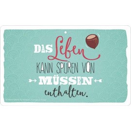 Rannenberg Breakfast Board "Spuren von Müssen" [German Language]