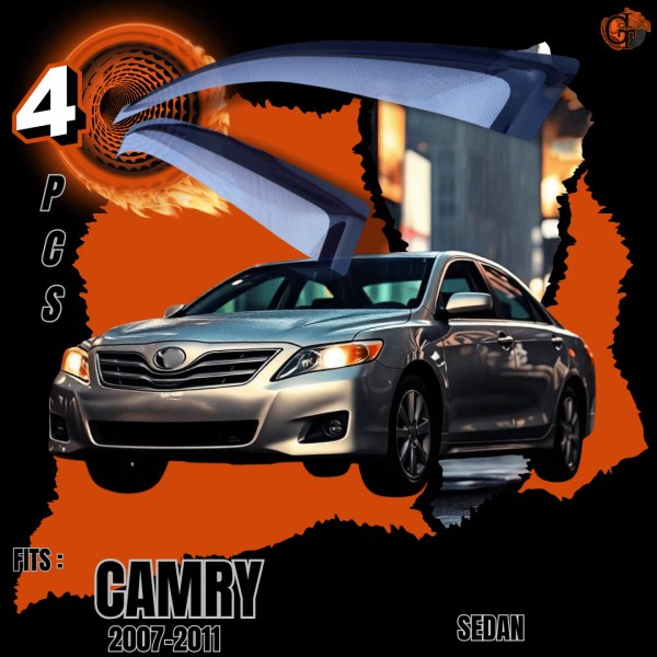 GIT 2007-2011 Toyota Camry – Out-Channel Window Visors – Tinted